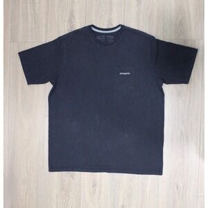 Patagonia Men's Sz L‎ Line Logo Ridge Responsibili-Tee: Black